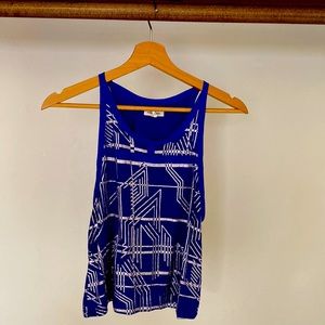 Silence + Noise Blue Medium Tank Top